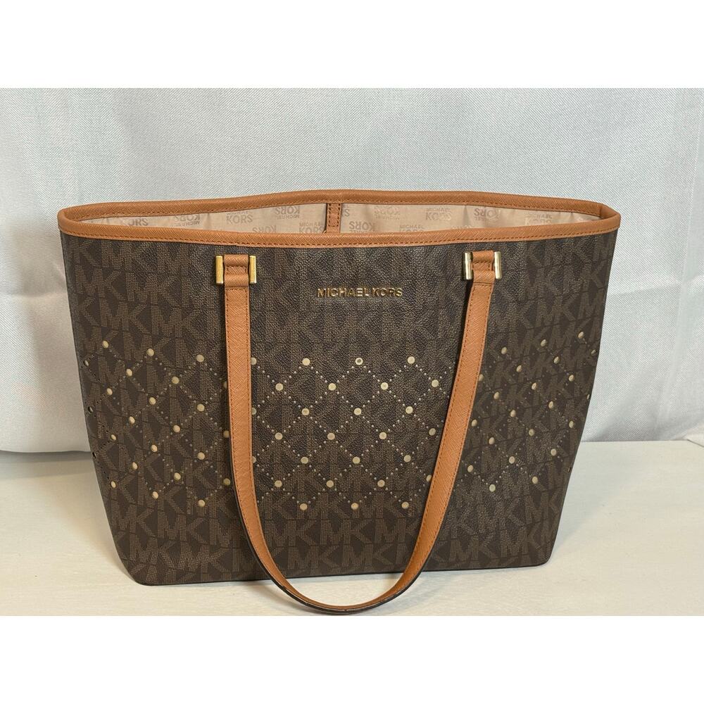 Michael Kors Studded Signature Tote Bag